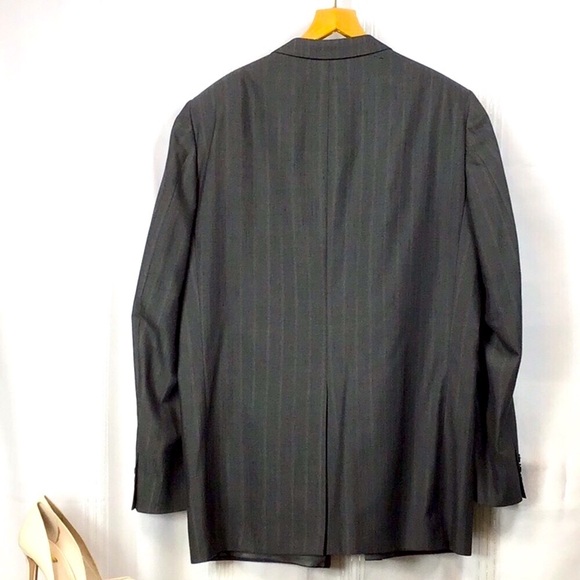 Ex Cond. RATNER Dark Grey Quiet Pinstripe Single Breasted Tailored Suit Coat - Picture 2 of 7